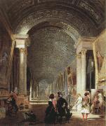 Patrick Henry Bruce view of the grande galerie of the louvre oil on canvas